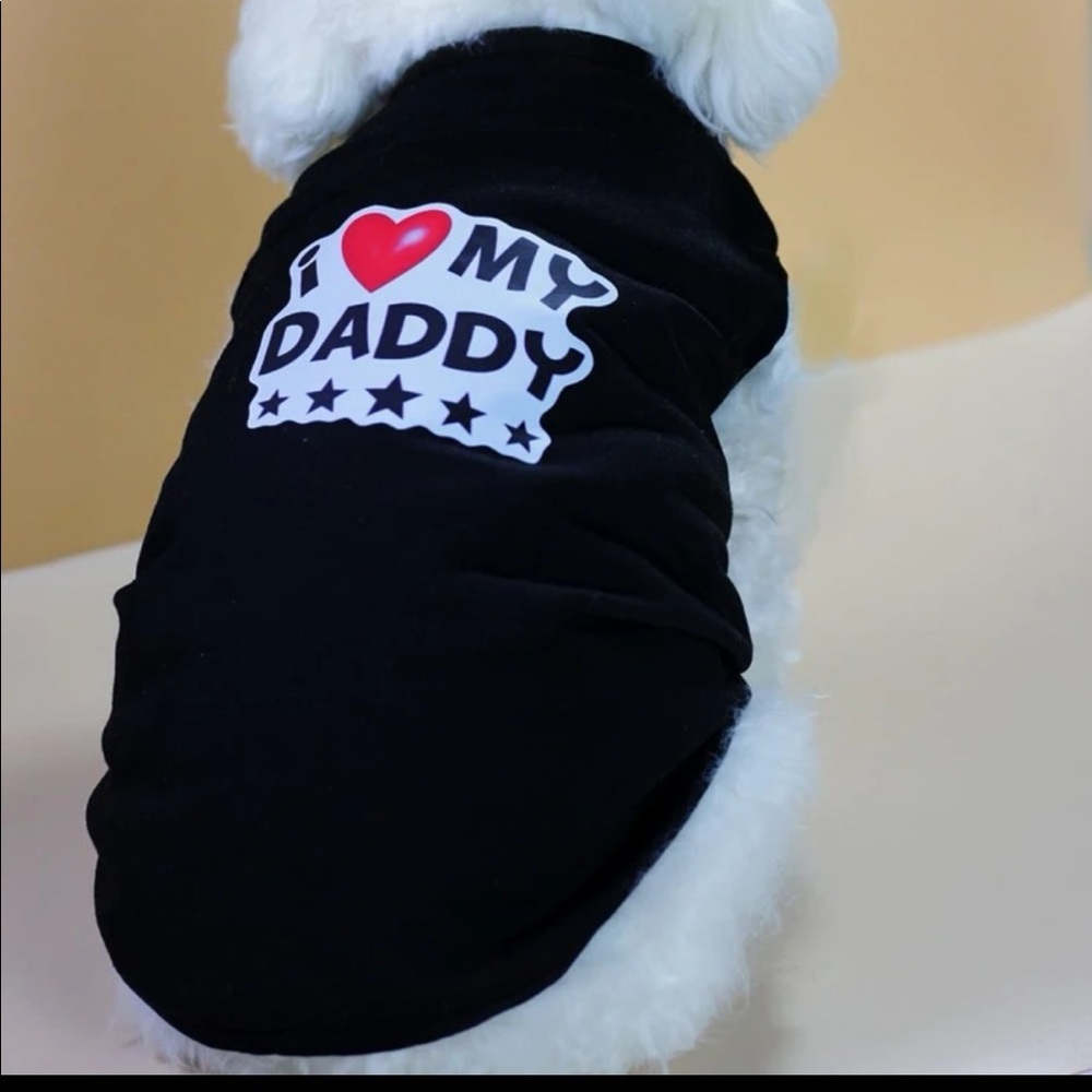 NWT- I love my Daddy. Little dogs or cats Tanks. Size Large